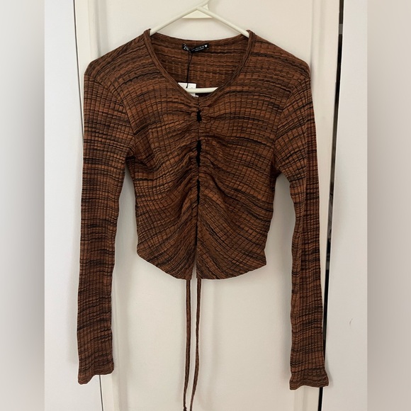 Zara Tops - Zara Ruched Blouse